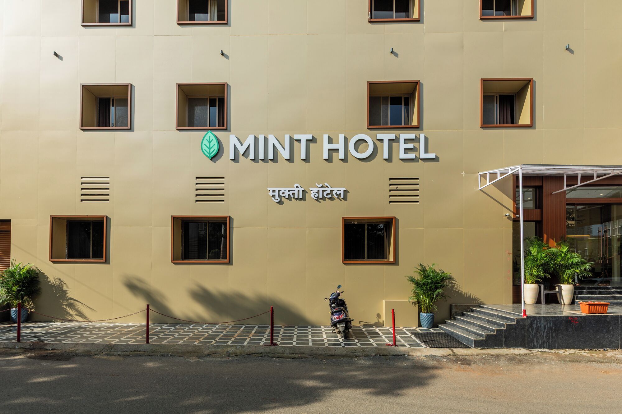 Majoituspaikan julkisivu