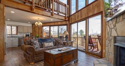 5BR Gatlinburg Family Getaway with Views, Hot Tub & Game Room in Chalet Village