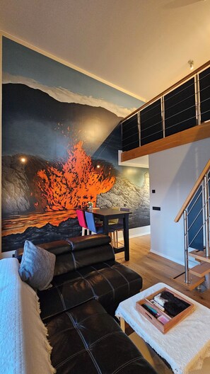 Comfort-studio, keittotila, vuoristonäköala (Two) | Oleskelualue