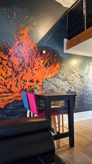 Comfort-Studio, Bergblick | Wohnbereich