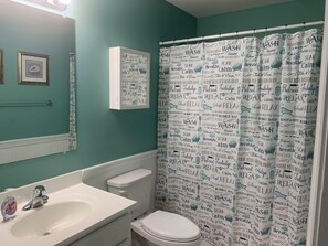 Shower - Spacious 4 Bedroom 2 Bath Top Floor unit 4 minute walk to the free beach (Wildwood)