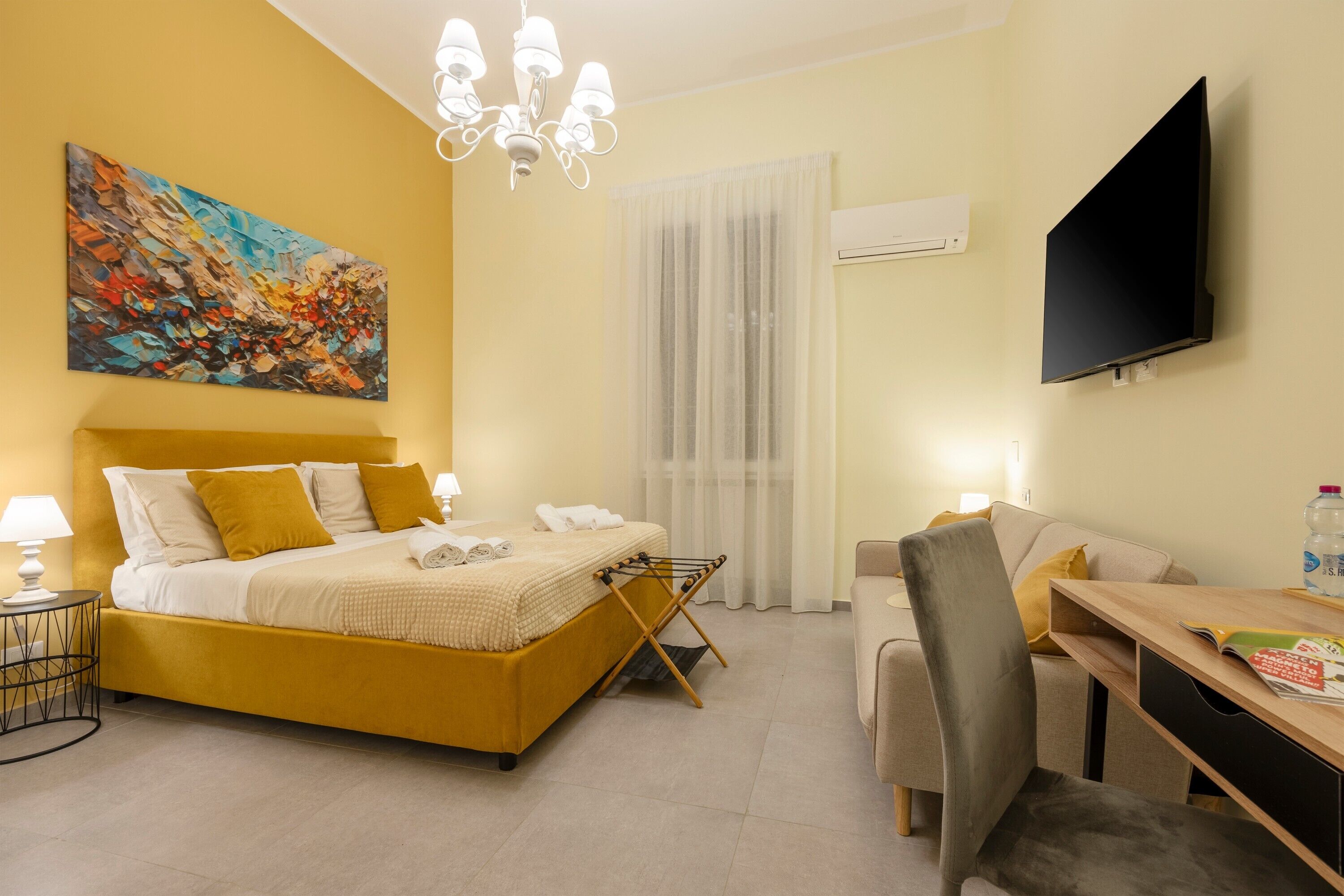 2 室のベッドルーム、WiFi、ベッドシーツ