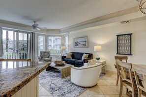 Smart TV - 2102 Seacrest - Steps to Sand & Pool: Stylish 3-Bed Villa at Sea Crest (Hilton Head Island)