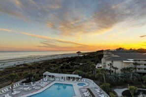 Indoor pool - 2102 Seacrest - Steps to Sand & Pool: Stylish 3-Bed Villa at Sea Crest (Hilton Head Island)