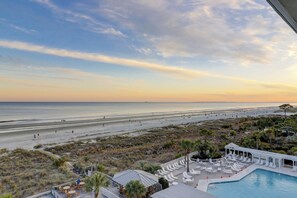 Indoor pool - 2102 Seacrest - Steps to Sand & Pool: Stylish 3-Bed Villa at Sea Crest (Hilton Head Island)