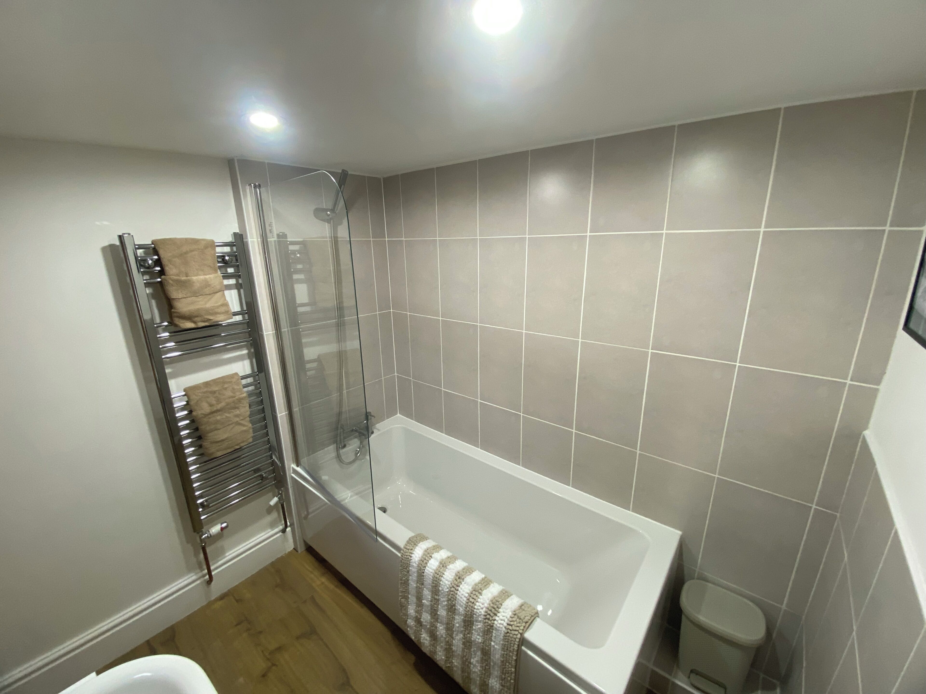 Casa, 2 habitaciones, para fumadores, vista al jardín | Baño