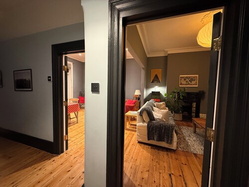 Large, bright, seaside family home with garden & parking, close to Walpole Bay.