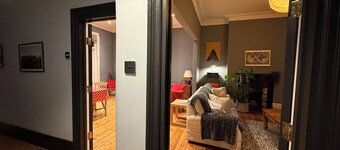 Large, bright, seaside family home with garden & parking, close to Walpole Bay.