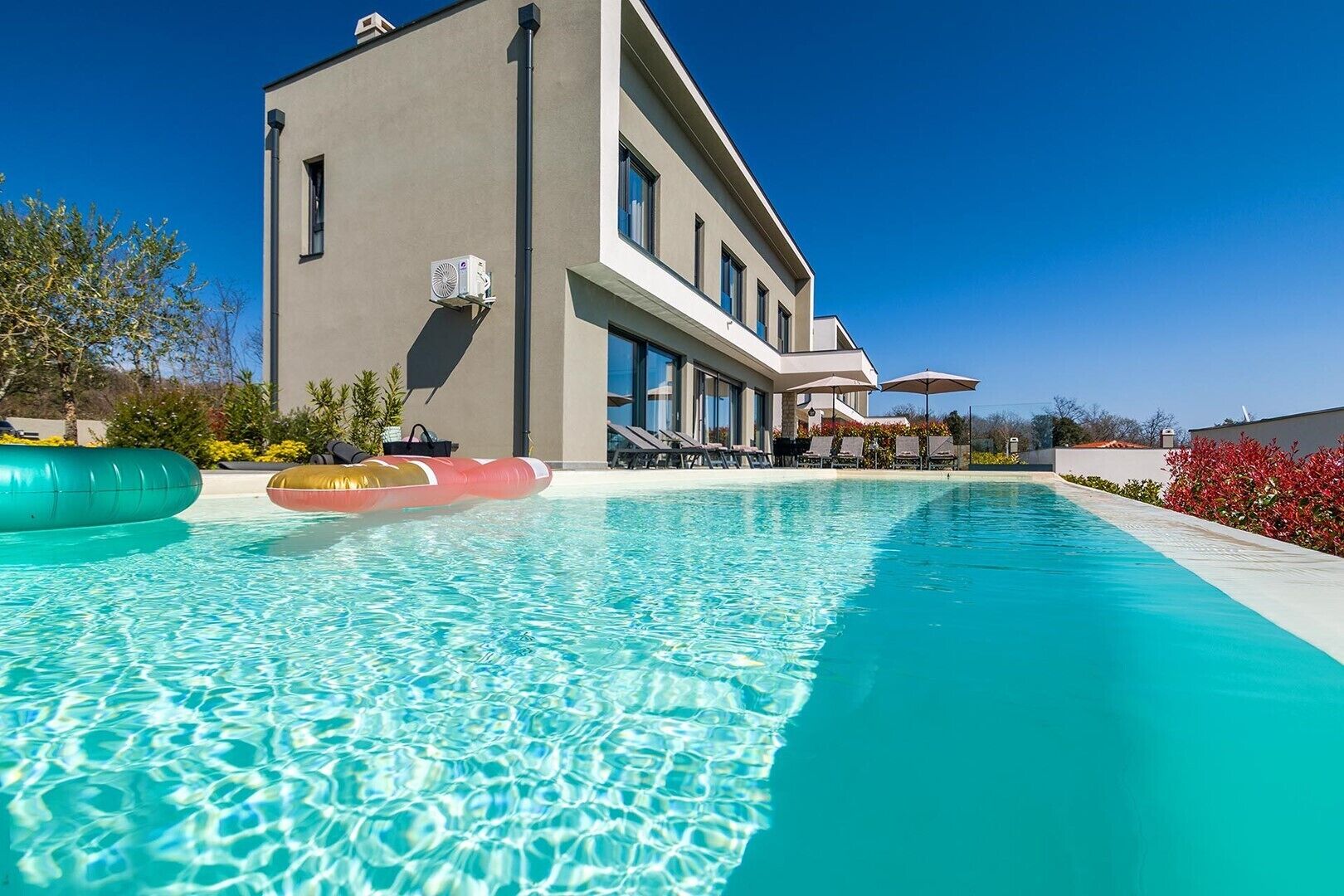 Una piscina riscaldata