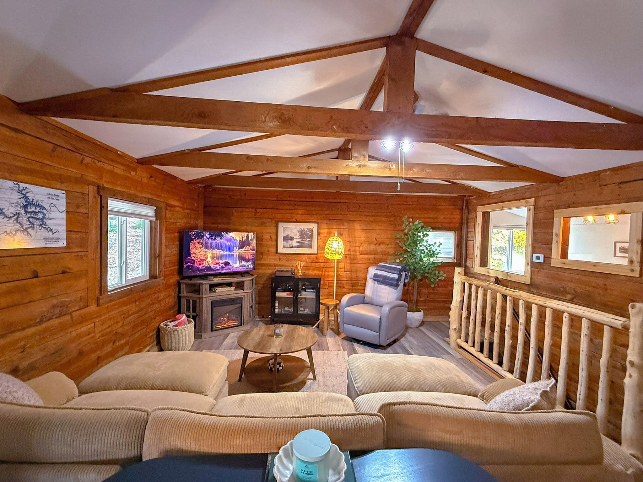 Smart TV, fireplace, offices