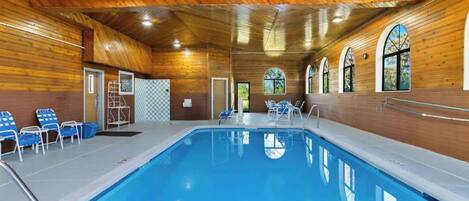 Indoor pool, a heated pool