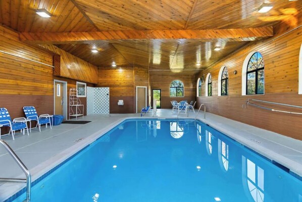 Indoor pool, a heated pool