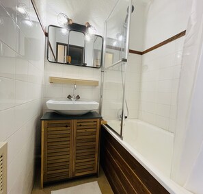 Bathroom - Bright T2 with mountain view and comfort (La Salle-les-Alpes)