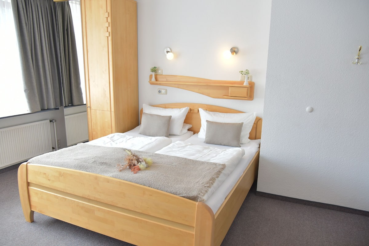 Blackout curtains, iron/ironing board (on request), free WiFi