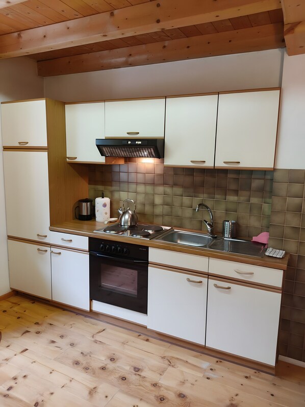 Fridge, oven, stovetop, dishwasher