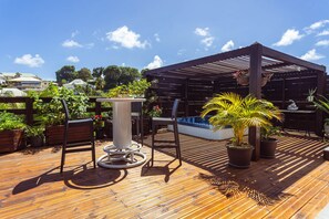 Terrace/patio - Very nice spacious apartment with Jacuzzi - Le Canopé (Le Gosier)