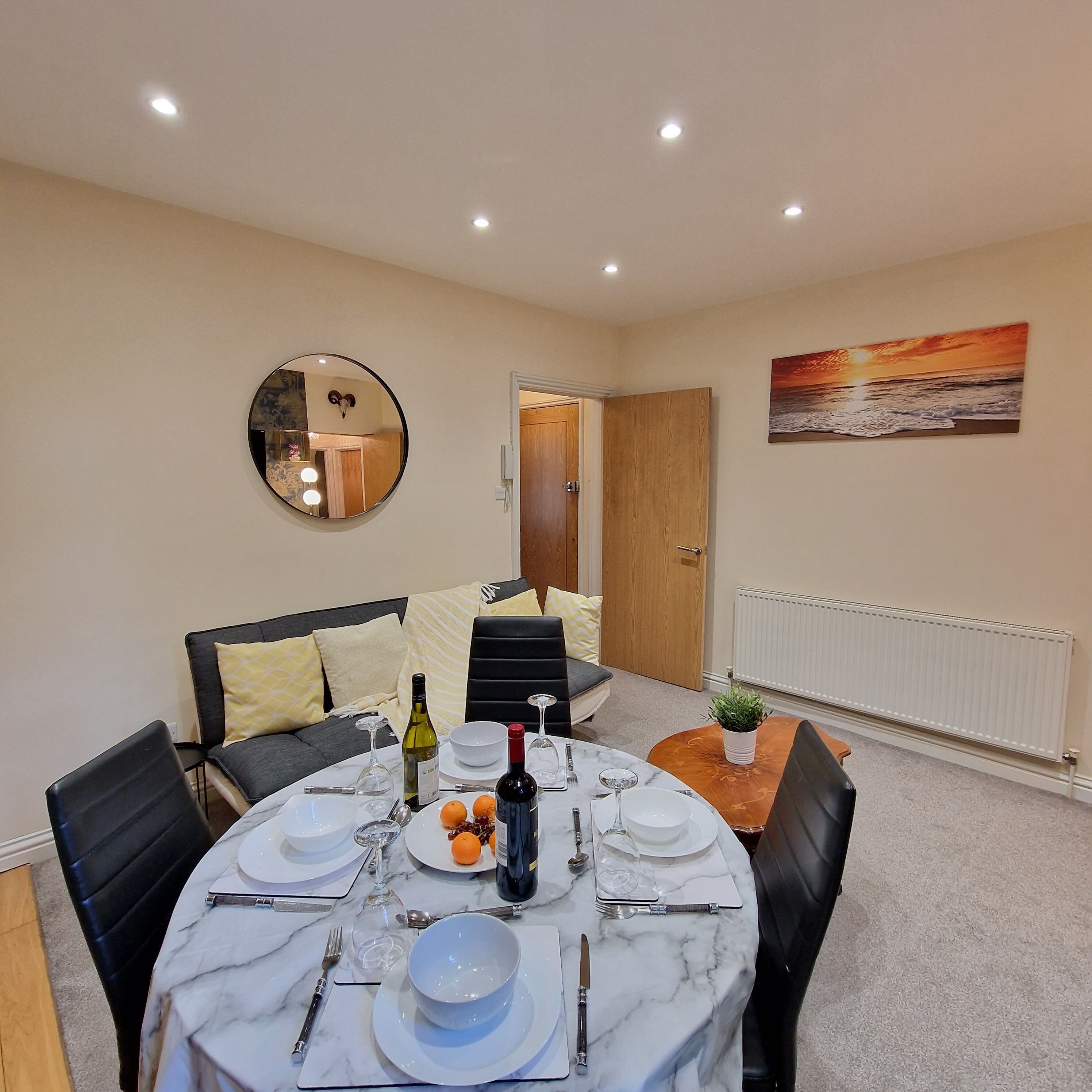Apartment, 2 Bedrooms | Living area | Flat-screen TV