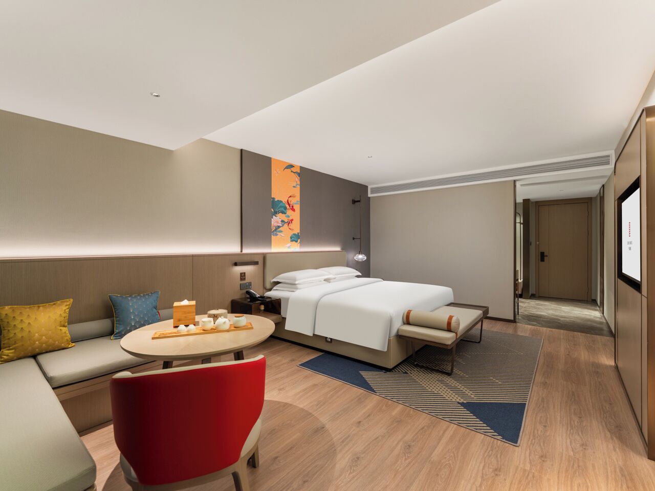 Yhden hengen luksushuone, kaupunkinäköala | Kannettavalle tietokoneelle sopiva työtila, ilmainen Wi-Fi