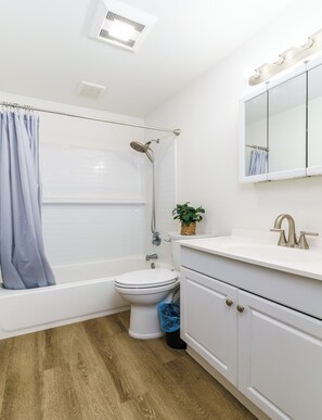 Shower, towels, toilet paper - 4BR 2 bath Contractor-Friendly Home  \Parking for Trucks (Pocatello)