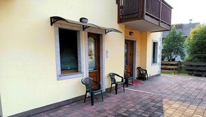Terrace/patio - Apartment 'Residence Le Ante - Classic' with Mountain View, Shared Garden and Balcony (Santo Stefano di Cadore)