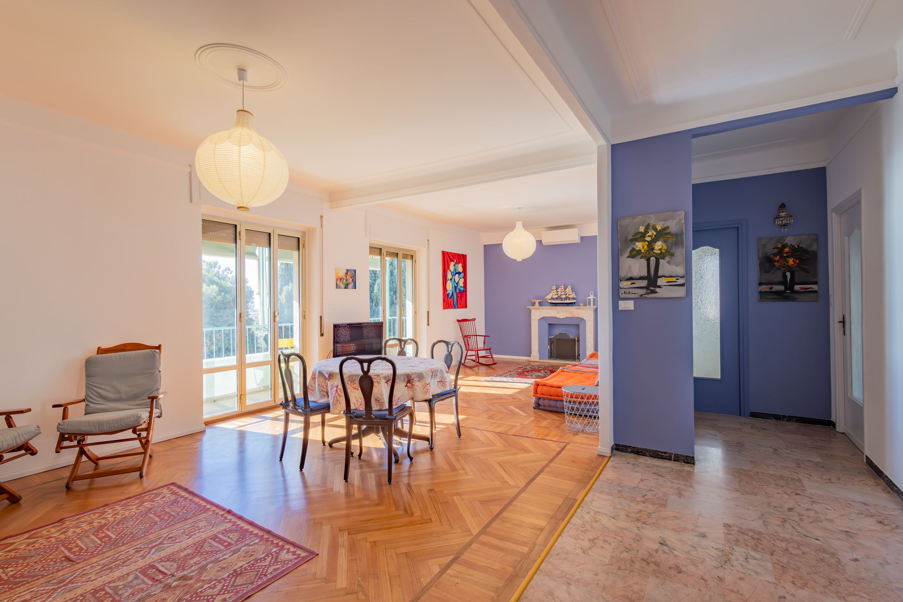 Apartment, 2 Bedrooms, Sea View | Living area | 30-inch TV with satellite channels