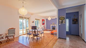 Apartment, 2 Bedrooms, Sea View | Living area | 30-inch TV with satellite channels