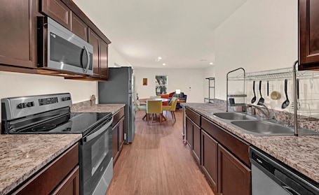 Fridge, microwave, oven, stovetop. New Home Near Downtown | Pet-Friendly