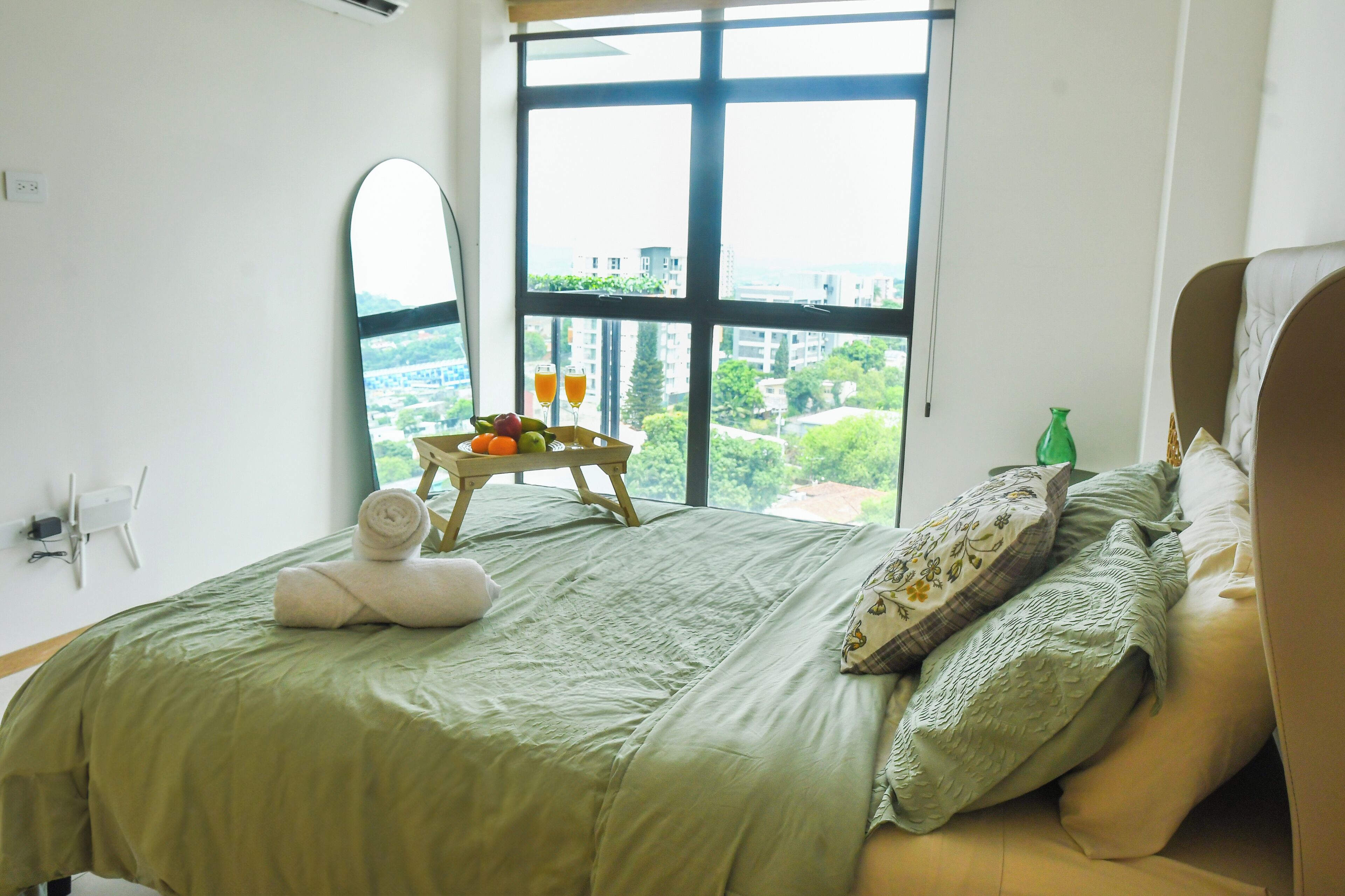 1 habitación, internet y ropa de cama 