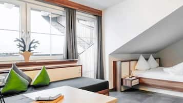 Chambre Double, balcon, vue montagne