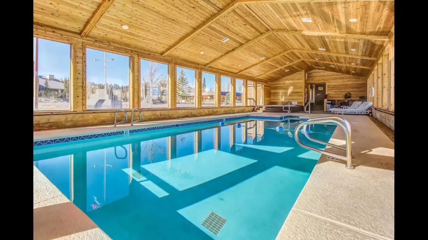Indoor pool, a heated pool