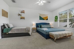 6 bedrooms, iron/ironing board, travel cot, WiFi