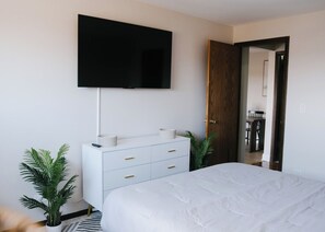 1 makuuhuone, silitysrauta/-lauta, vauvan matkasänky, Wi-Fi