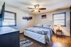 3 habitaciones, tabla de planchar con plancha, cuna de viaje y wifi 