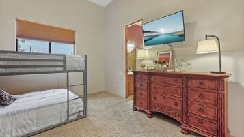 8 bedrooms, iron/ironing board, travel crib, WiFi