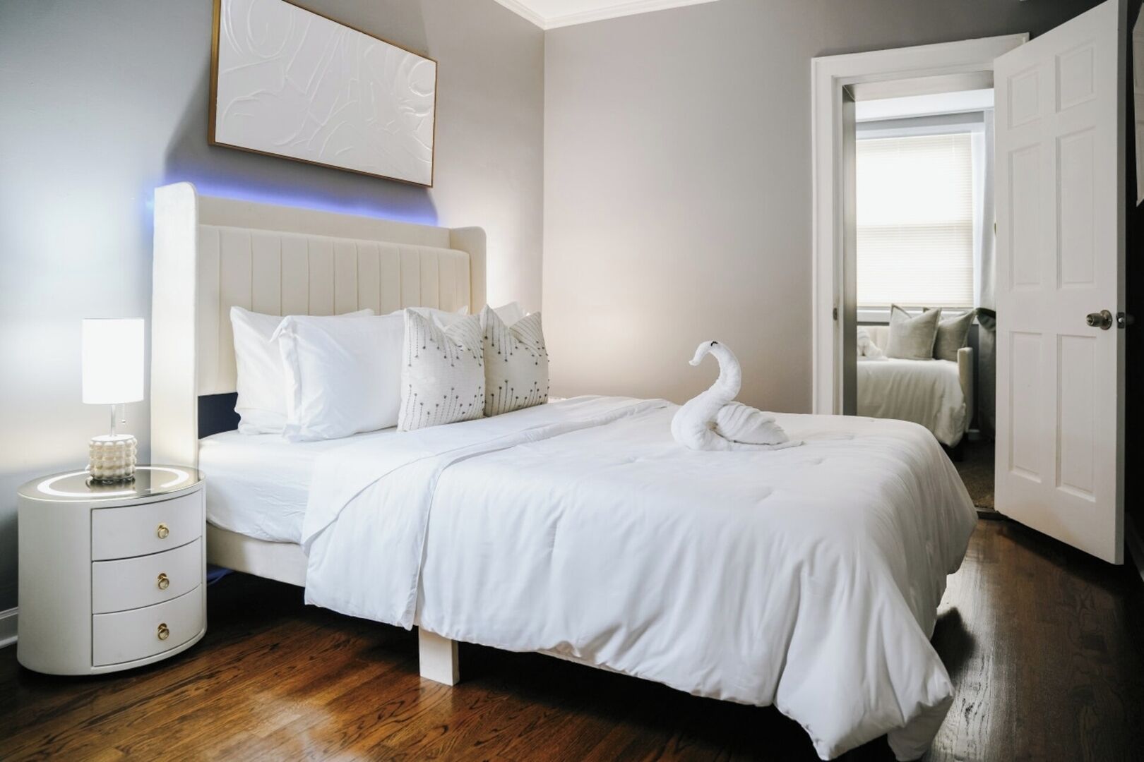 2 quartos, berço de viagem, Wi-Fi, roupa de cama