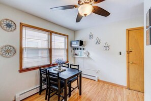 Dining - King Bed • 2BR • Sleeps 13 • Historic Location (Elmwood Park)