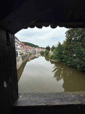 Blick von der Unterkunft