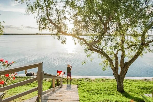 Property grounds - Relaxed 3BR Near the Beach | Pool + Dock Access (Corpus Christi)