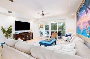 Smart TV, foosball, table tennis, books