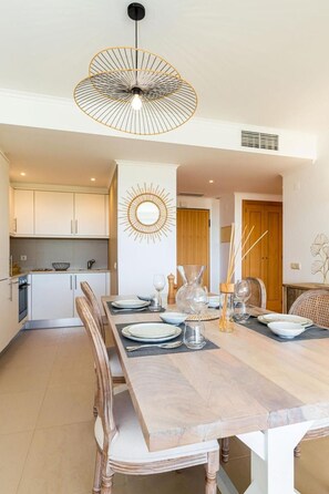 Apartment, 1 Bedroom, Balcony, Garden View | Dining room - Snazzy Varandas do Castelo One Bedroom Apartment With Sea View Sleeps 2persons (Albufeira)