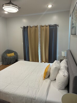 1 多间卧室、熨斗/熨衣板、WiFi、床单