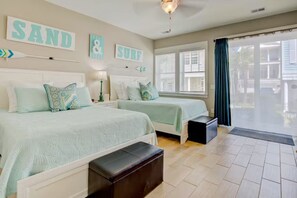 4 bedrooms, iron/ironing board, WiFi, bed sheets - Ocean-View Escape  — Steps to the Beach! (Myrtle Beach)