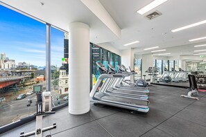 Fitness facility - Pristine 2-Bed Unit With Beautiful City Landscape (Southbank)
