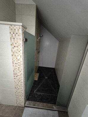 Shower, towels, toilet paper - Private room for 2 in a 350M2 shared Villa (charleroi)
