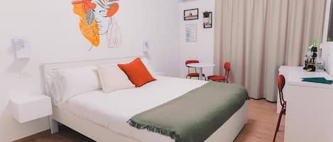 Premium bedding, down comforters, memory foam beds, minibar