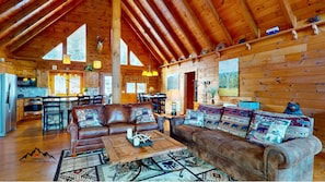 Smart TV, fireplace, printers - Sweet Retreat • Hot Tub, Fire Pit, Pet Friendly (Sugar Mountain)