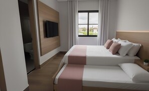 Standard Triple Room, Beach View | In-room safe, free WiFi
