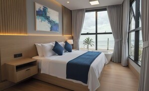Deluxe Room, Beach View | Peti besi dalam bilik, Wi-fi percuma 