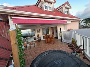 Outdoor dining - Duplex Mariposa - Sea/Soufrière view, Spa (Basse Terre)