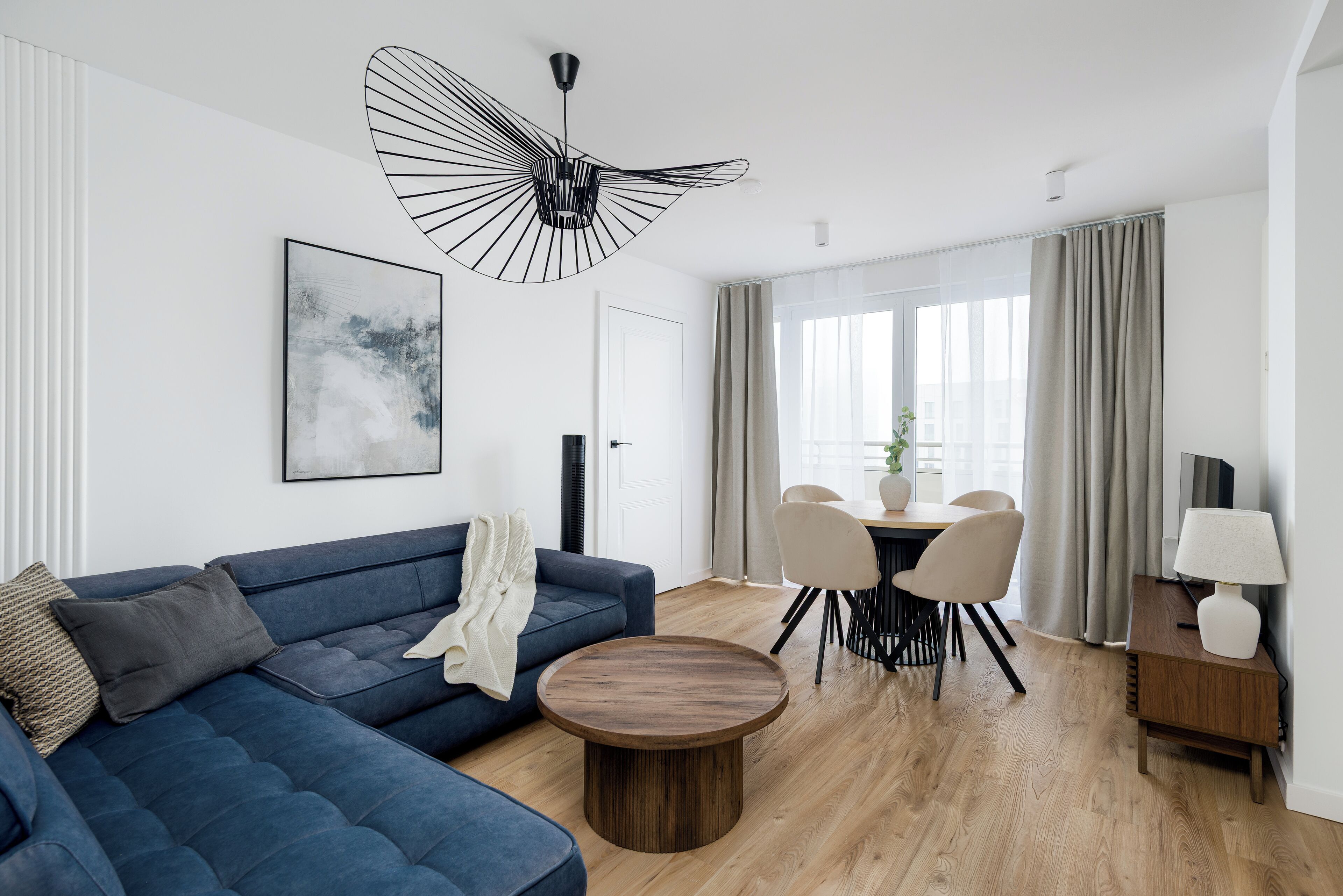 50-inch Smart TV with cable channels, offices